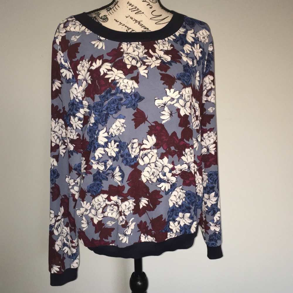 Loft-floral long sleeve blouse. Never worn.